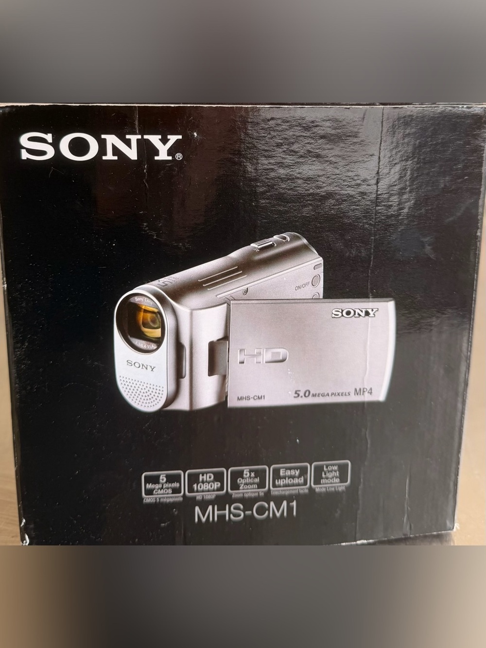 Sony Silver HD Camcorder MHS-CM1 - 5.0 Megapixels